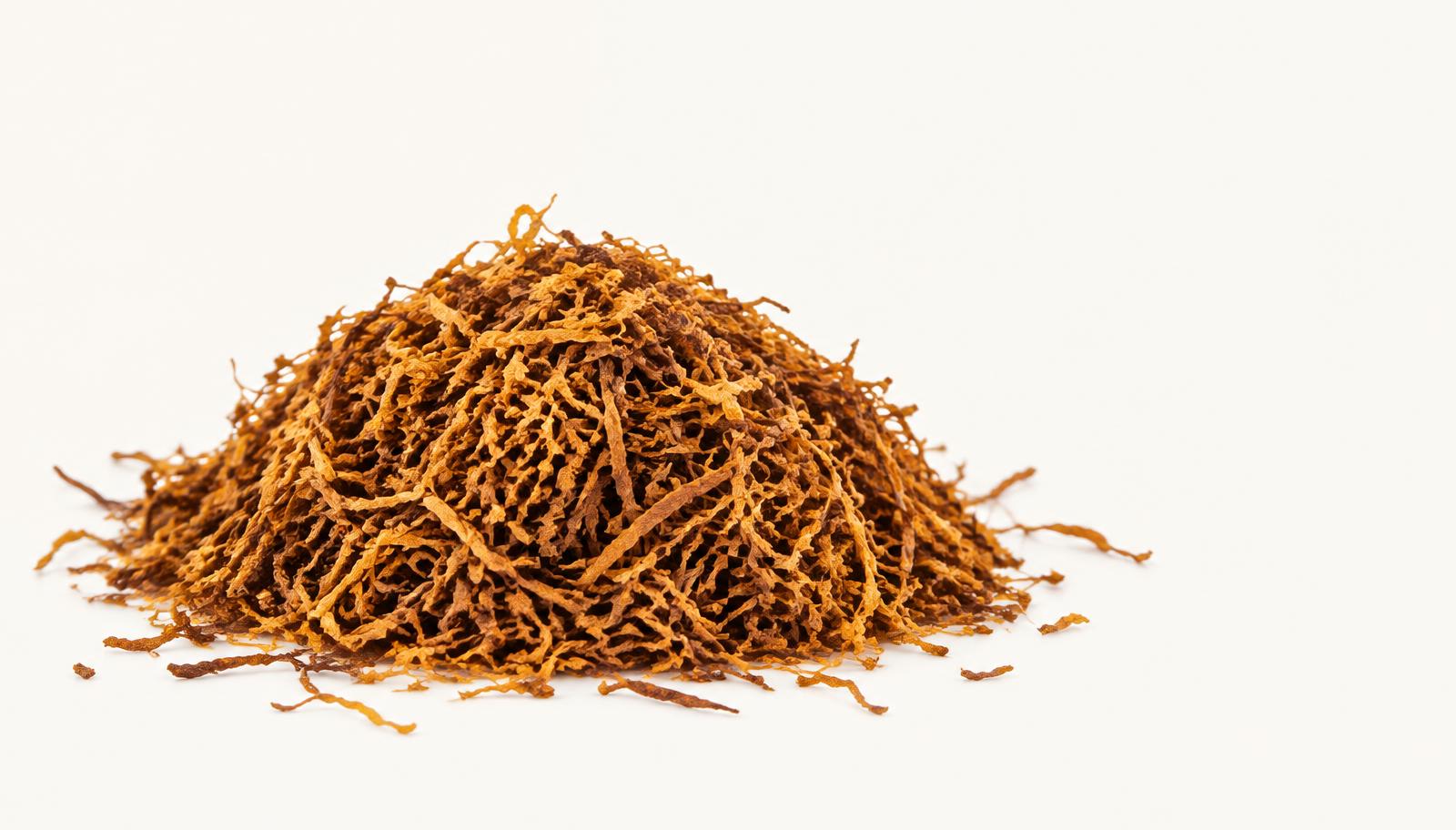 Loose shredded tobacco shown as a trade category